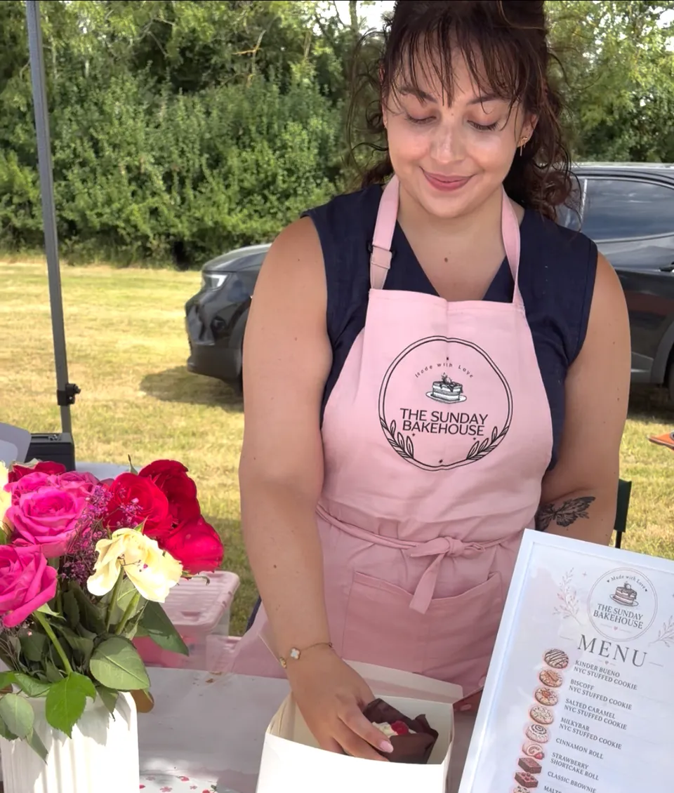 Emilia at a Sunday Bakehouse market stall