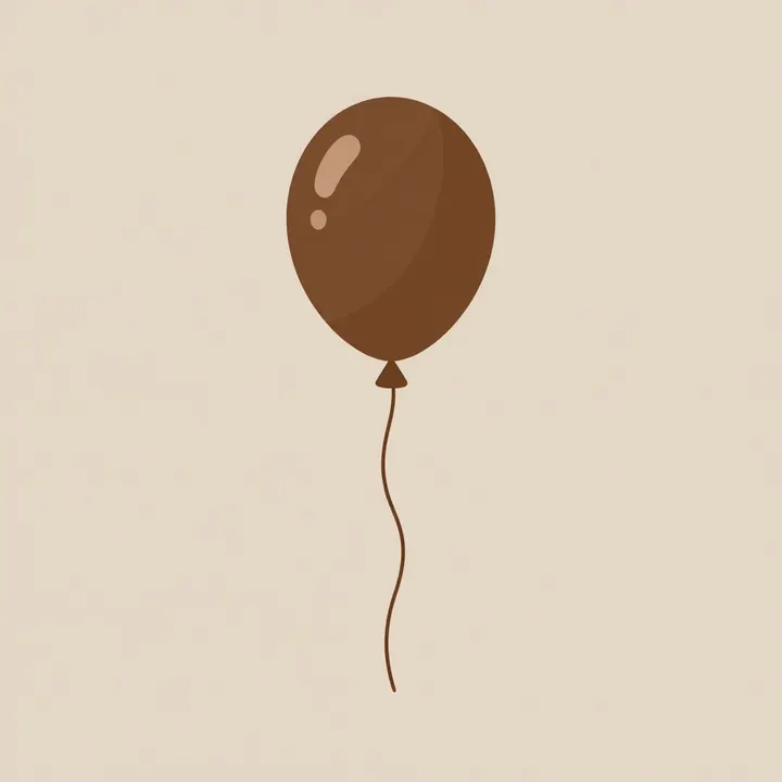 Illustration of a birthday balloon
